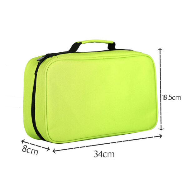 Markers Pen Case 40 Slots Holder with Carrying Handle