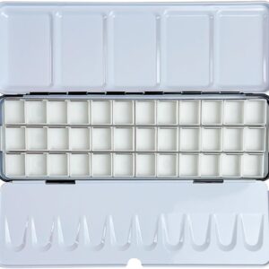 Watercolor Palette Box Metal Tin with 36 Half Pans