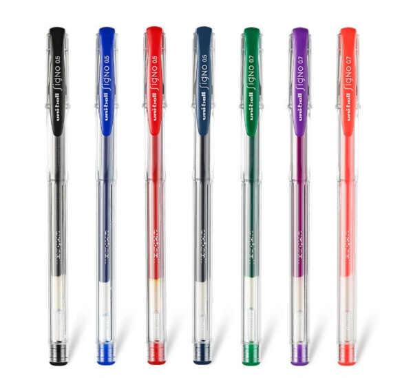 Uni-ball Signo UM-100 Gel Ink Pen - 0.7 mm -10Pcs