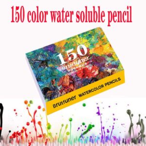 BRUTFUNER 150 Color Professional Watercolor Pencil Set Art Supplies
