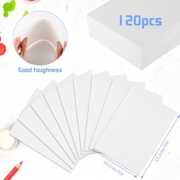 120 Sheets Watercolor Paper Bulk (4 x 6 Inch) - Image 2