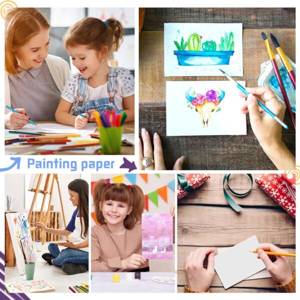 120 Sheets Watercolor Paper Bulk (4 x 6 Inch) - Image 7