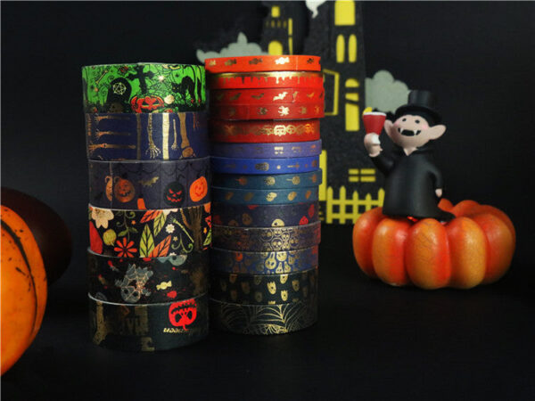 Halloween Thrilling Skull Washi Masking Tape Set 20 Rolls