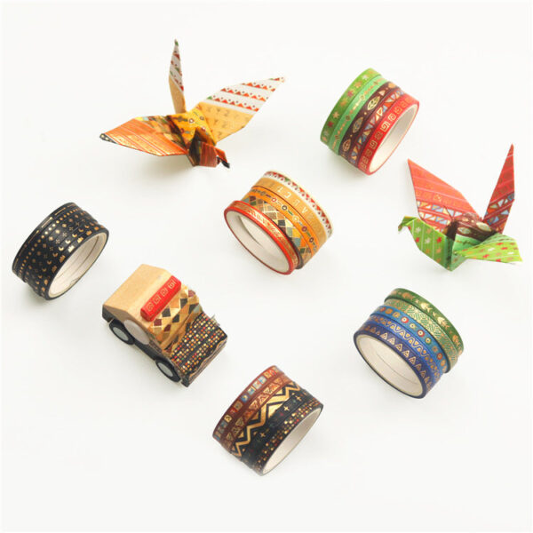 Slim Tribal Style Washi Masking Tape Set 26 Rolls