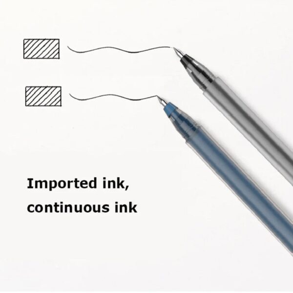 Beifa Gel Pen Black Red Ink 0.5mm Pack of 10