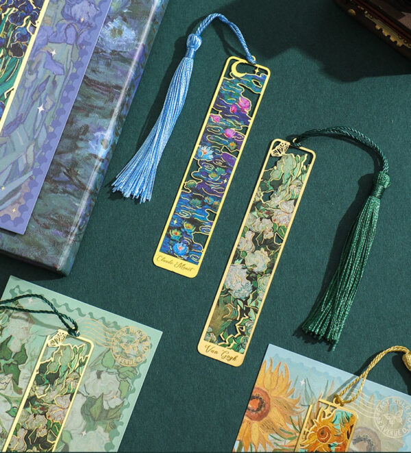 4 Pack Flower Shadow Metal Bookmarks - Image 6