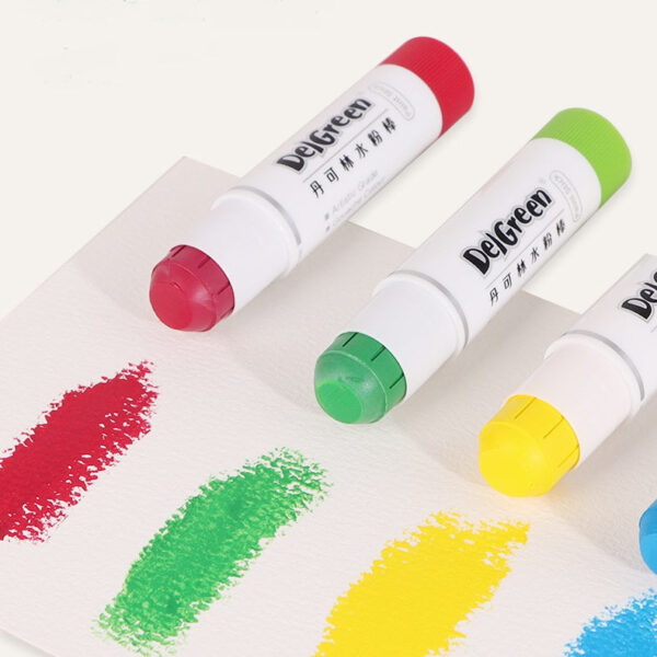 Deigreen Twist Up Tempera Gouache Paint Sticks 12 Color - Image 4