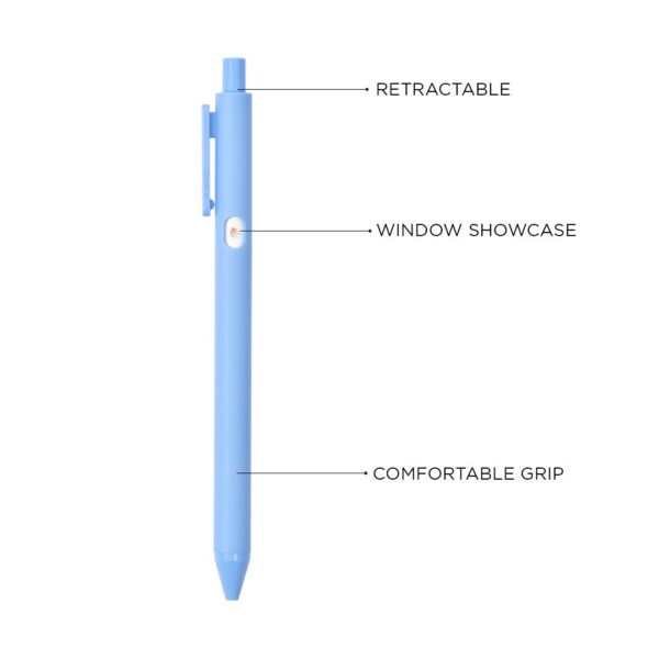 Kaco Small Window Pure Gel Ink Pen 4 Pack