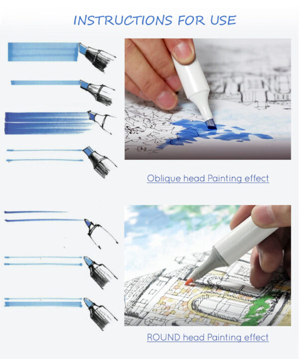 TOUCHNEW 80 Color Sketch Markers Animation Manga Set with Carry Bag