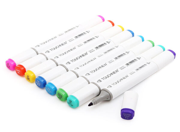 TOUCHNEW 80 Color Sketch Markers Animation Manga Set with Carry Bag